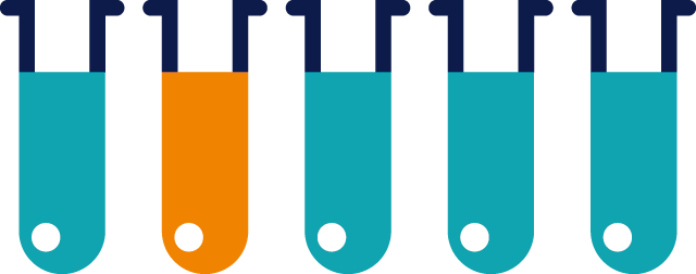test tubes infographic
